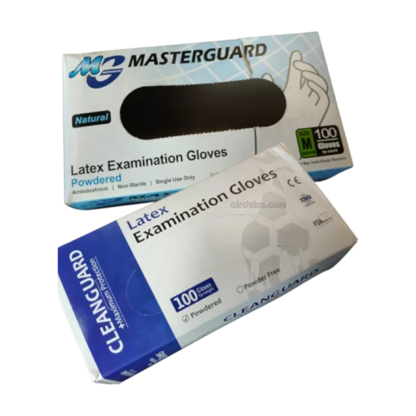 Latex Powdered Medical Examination Gloves