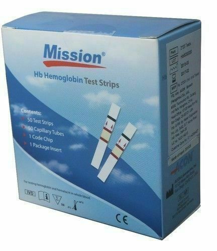 Mission Plus Hb Hemoglobin Test Strips